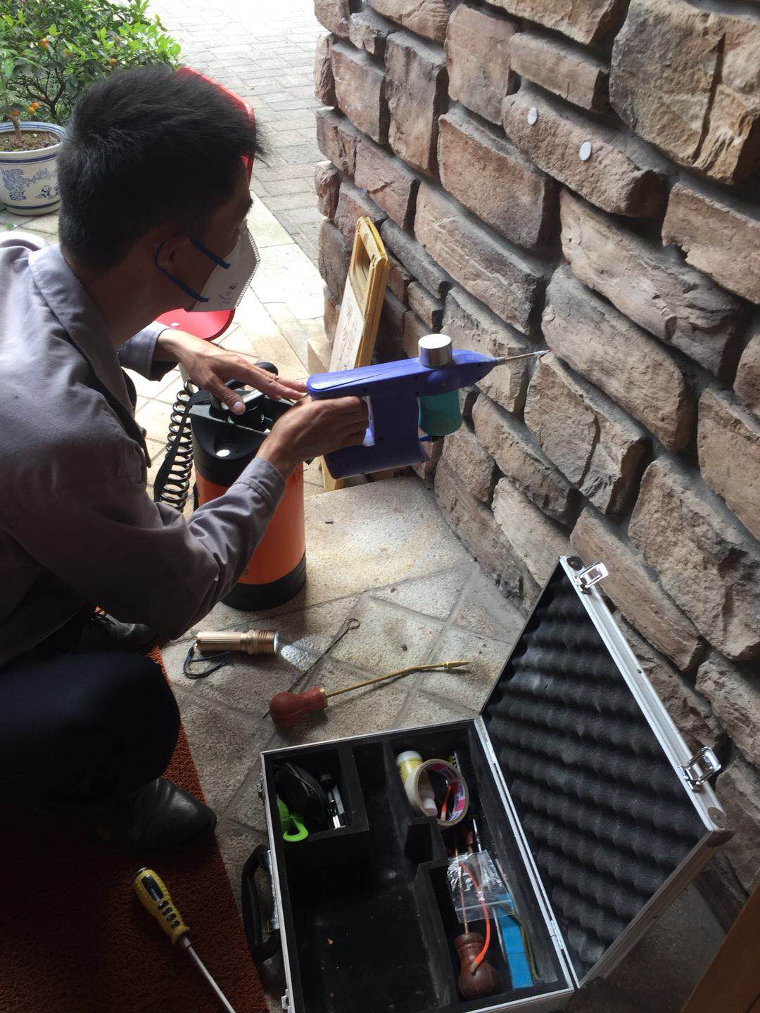 白蟻防治現(xiàn)場